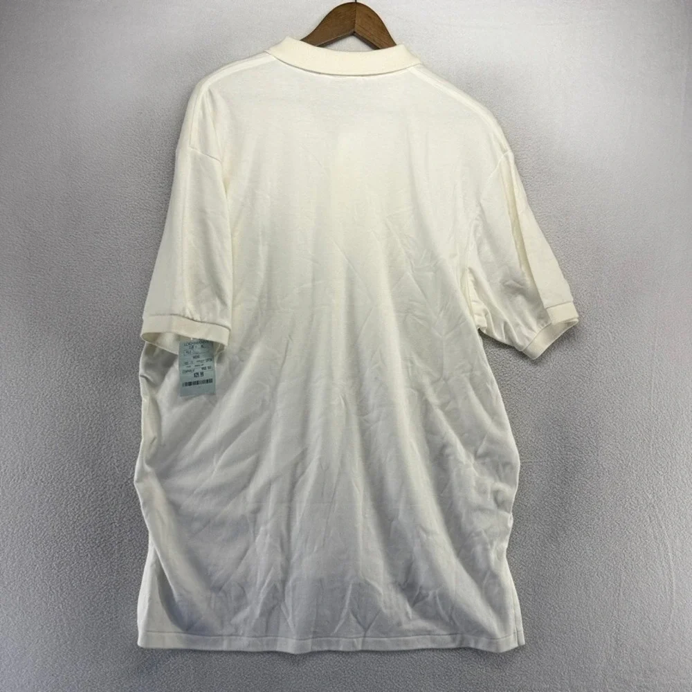 Vintage Ralph Lauren Polo Shirt Men's XL White Classic knit Pony Embroidered NEW